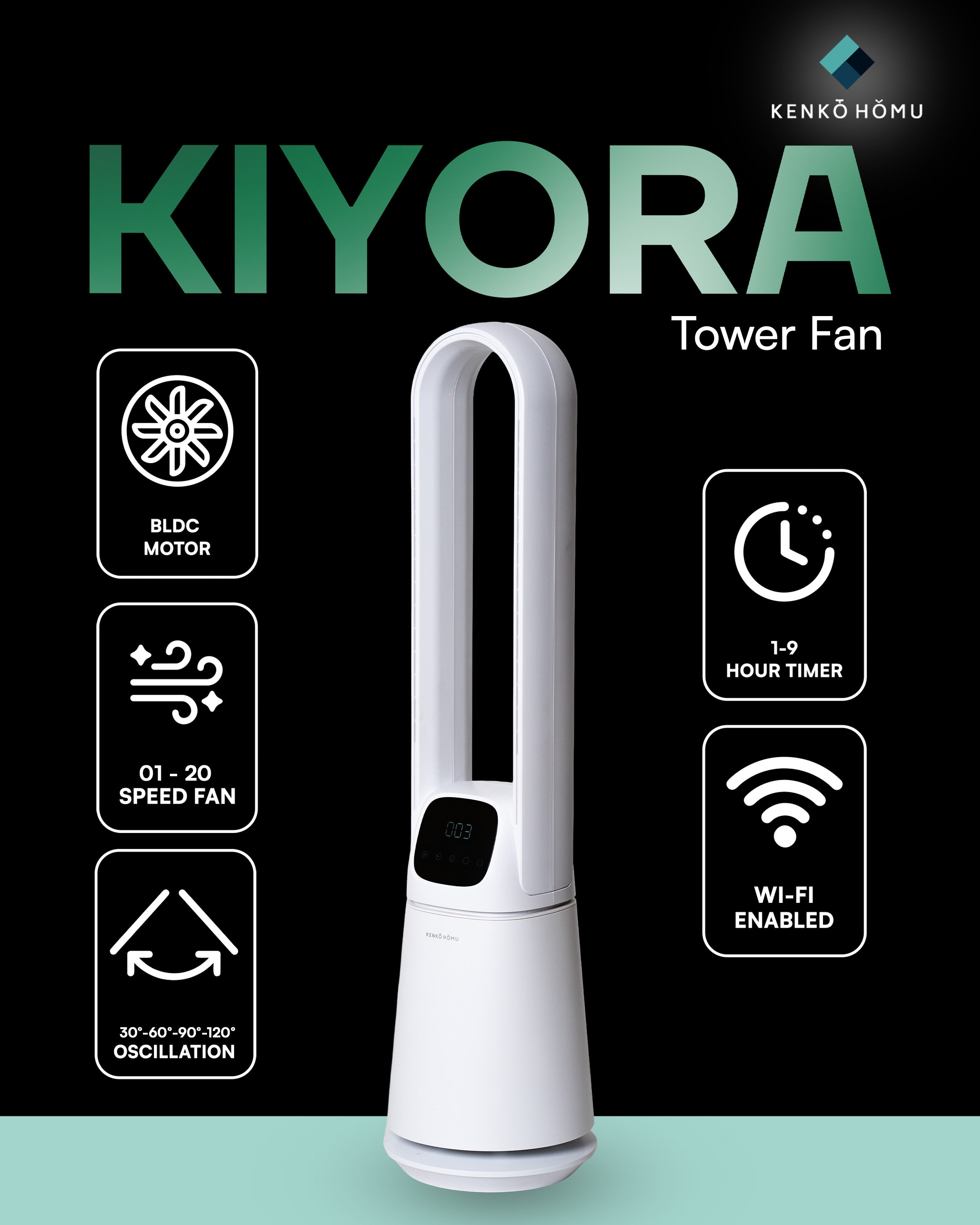 KIYORA – Bladeless Fan