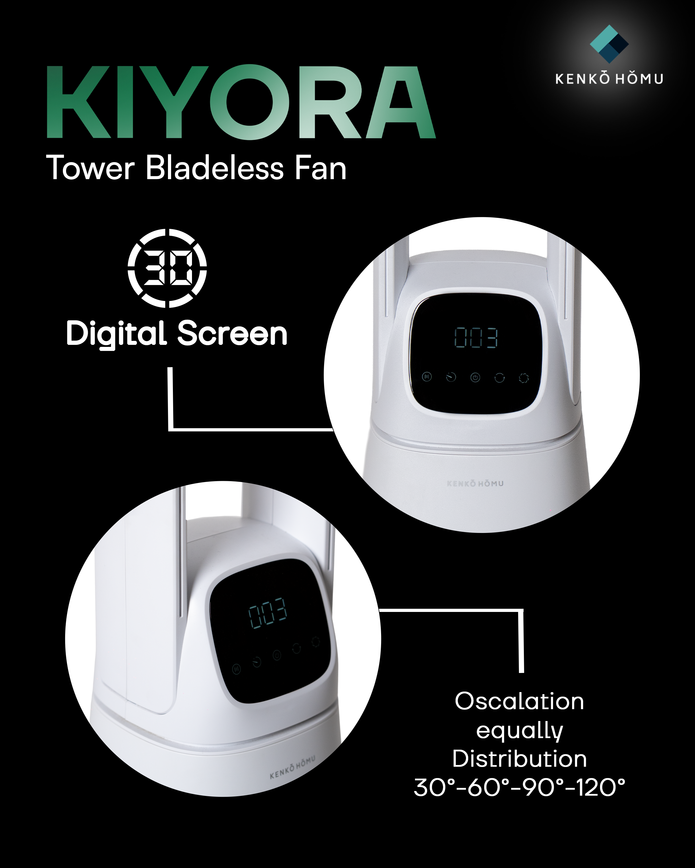 KIYORA – Bladeless Fan